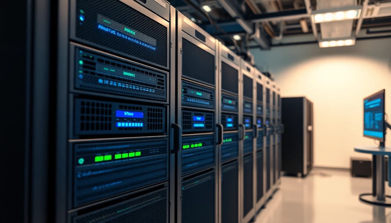 Verwenden Sie den Server 2025 Standard 16-Core Lizenzschlüssel in einer modernen Serverumgebung mit professionellem Setup.