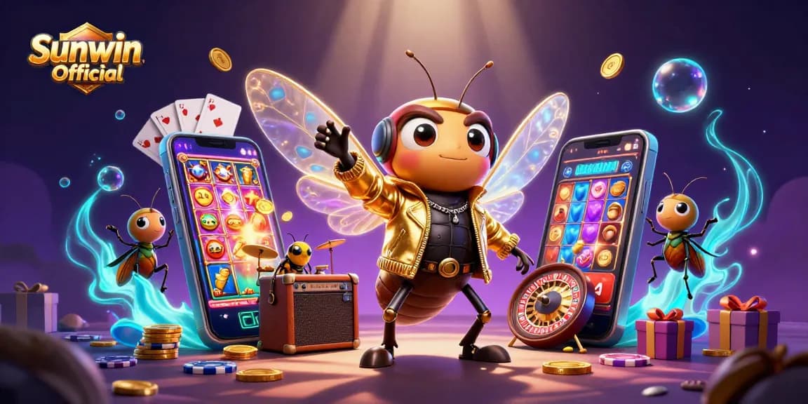 Engage with exhilarating gameplay at Sunwin Official through an electrifying rock star casino scene.