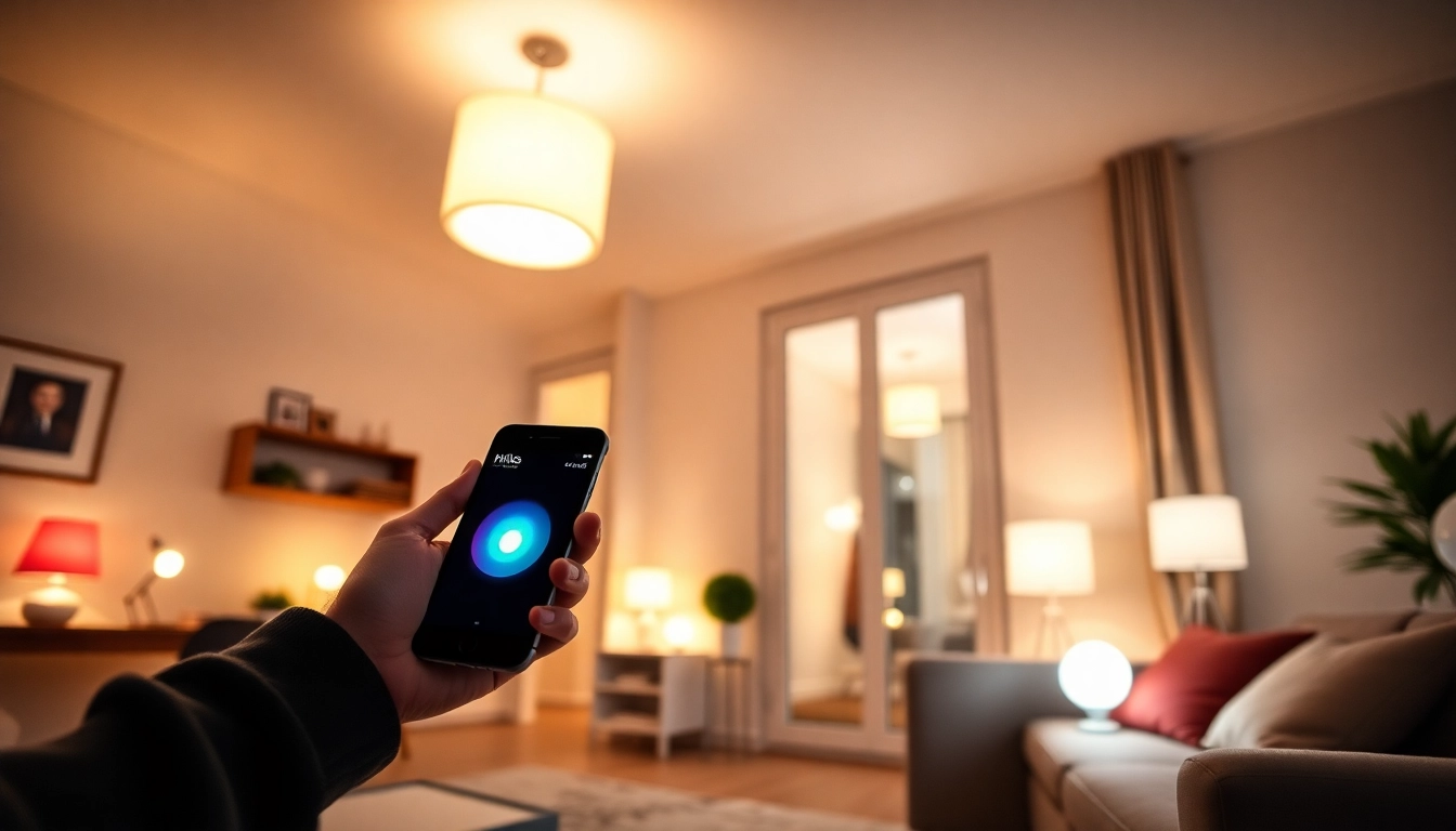 Migration zur Hue Bridge Pro mit smarten Lichtern in einem modernen Zuhause.