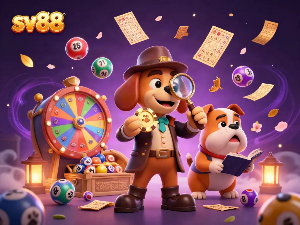 Bet on winning strategies with SV88's engaging gambling scene featuring a detective and action-packed elements.