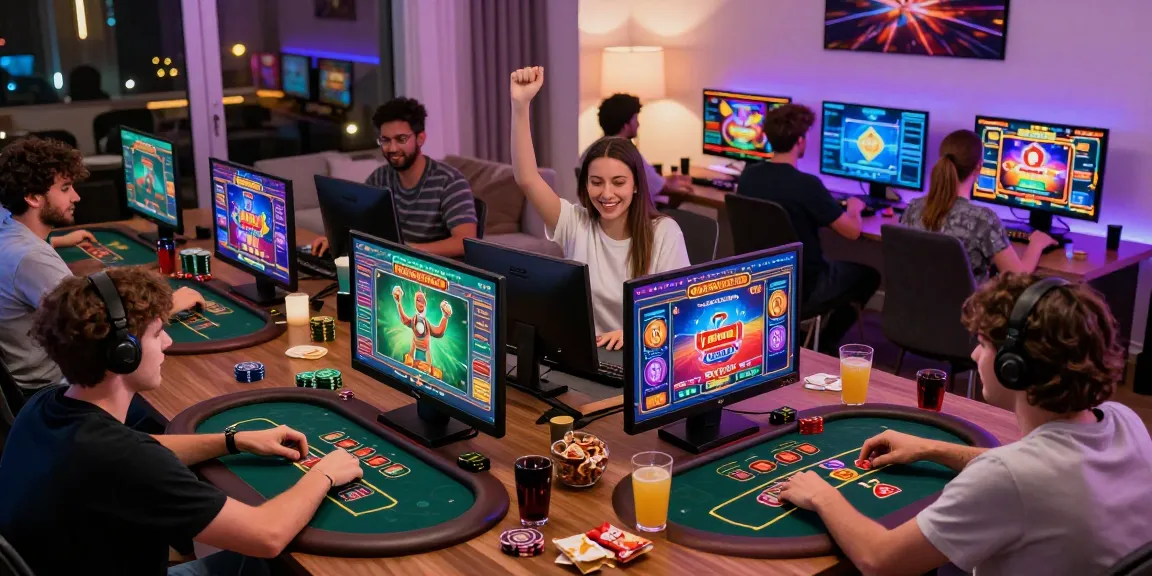 Engaging online gaming environment at https://gemwin.pics/ with players celebrating and enjoying casino games.
