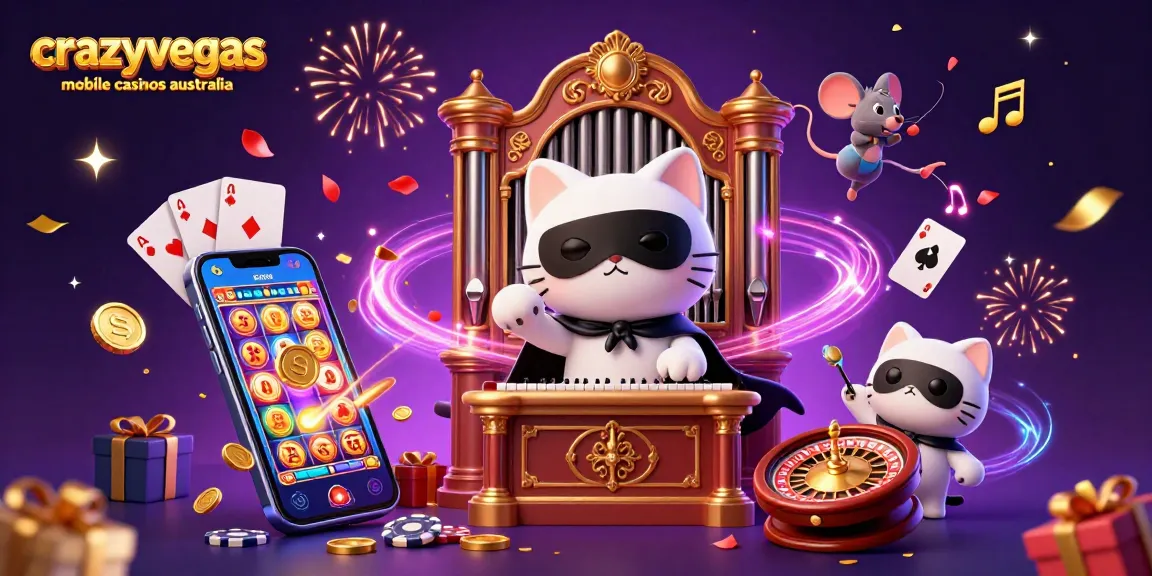 Enjoy immersive gameplay with crazyvegas mobile casinos Australia, featuring vibrant characters and dynamic casino elements.