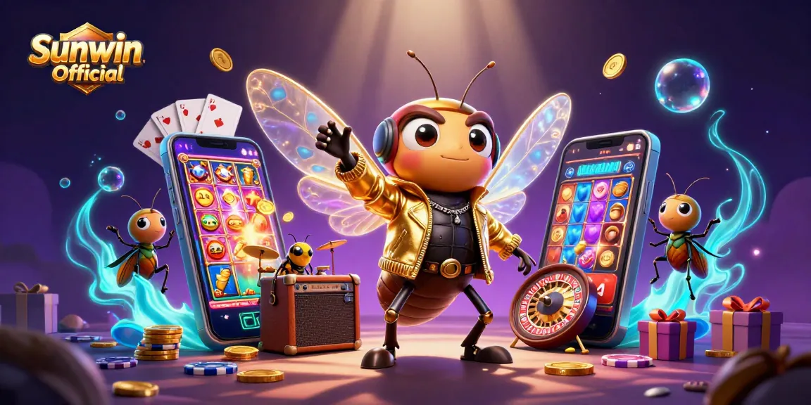 Engage with exhilarating gameplay at Sunwin Official through an electrifying rock star casino scene.
