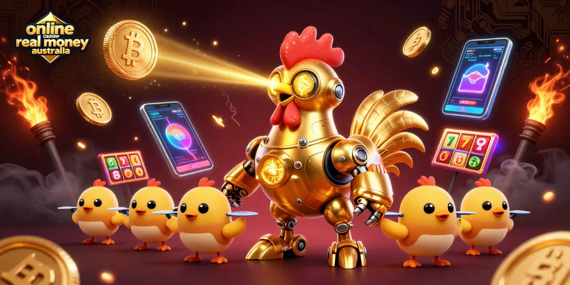 Engage in the excitement of online casino real money Australia with a dynamic 3D casino illustration.